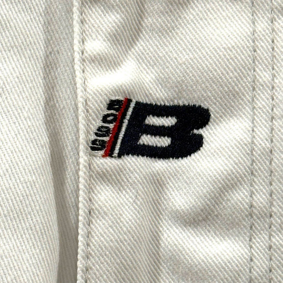 Vintage BOSS Jeans Mens White Baggy Wide Leg 30x32 JNCO Style Made in USA - Picture 6 of 11